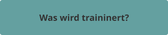 Was wird traininert?